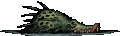 Crocodilian submerged's combat animation
